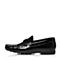 FATO/伐拓夏季专柜同款英伦漆皮一脚蹬平底男休闲鞋VCO01BM7