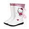 HELLO KITTY/凯蒂猫童鞋冬季PU白色女小童童靴时装靴DI3253