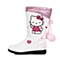 HELLO KITTY/凯蒂猫童鞋冬季PU白色女小童童靴时装靴DI3253