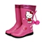 HELLO KITTY/凯蒂猫童鞋冬季PU桃红女小童童靴时装靴DI3253