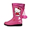 HELLO KITTY/凯蒂猫童鞋冬季PU桃红女小童童靴时装靴DI3253