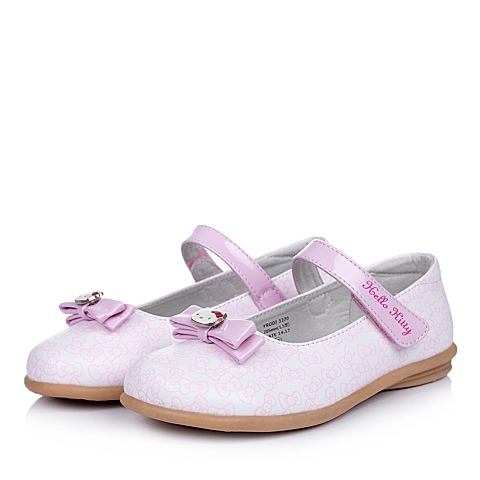 HELLO KITTY/凯蒂猫童鞋2015春季新款PU粉色女小中童皮鞋DI3270