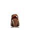 Hush Puppies/暇步士夏季专柜同款棕色牛皮时尚粗高跟女凉鞋HDE02BL3