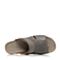 Hush Puppies/暇步士夏季专柜同款蓝色牛皮镂空时尚舒适男拖鞋沙滩鞋W4110BL4