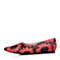 Hush Puppies/暇步士春专柜同款桔红色牛皮女鞋HIG02AQ5