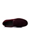 Hush Puppies/暇步士秋季专柜同款紫红色二层牛皮革男鞋乐福鞋H3F28CM5