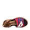 Hush Puppies/暇步士夏季专柜同款桃红色牛皮时尚舒适坡跟女凉鞋HDU27BL5