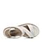 Hush Puppies/暇步士夏季白色专柜同款牛皮时尚舒适平跟女凉鞋HIV01BL5