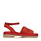 Hush Puppies/暇步士夏季专柜同款红色牛皮时尚舒适平跟女凉鞋HIV04BL5