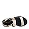 Hush Puppies/暇步士夏季专柜同款白色羊皮/牛皮简约时尚平跟女凉鞋HIZ01BL5