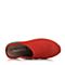 Hush Puppies/暇步士夏季专柜同款红色牛皮时尚舒适坡跟女鞋HIE04BT5