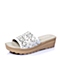 Hush Puppies/暇步士夏季专柜同款白色牛皮革女皮鞋HKB01BT6