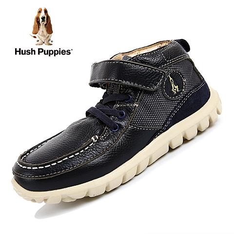 暇步士Hush Puppies16年秋冬季新款男童时尚高帮经典超舒适行走鞋休闲鞋P60011