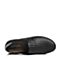Hush Puppies/暇步士专柜同款黑色牛皮编织舒适套脚运动风男休闲鞋H3G26CM6