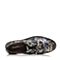 Hush Puppies/暇步士春季专柜同款迷彩牛皮编织系带方跟学院风女皮鞋单鞋Z1E01AM6