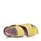 Hush Puppies/暇步士夏季专柜同款黄色牛皮女凉鞋HJT01BL6