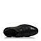 Hush Puppies/暇步士秋季专柜同款黑色牛皮复古风雕花商务男皮鞋K1R02CM6
