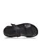Hush Puppies/暇步士夏季专柜同款黑色牛皮纯色魔术贴男凉鞋沙滩鞋H4Q07BL7