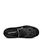 Hush Puppies/暇步士秋季新款专柜同款黑色牛皮铆钉舒适男休闲鞋狗狗鞋系列F1A01CM7
