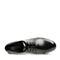 Hush Puppies/暇步士秋季专柜同款黑色牛皮革粗跟女皮鞋单鞋X1N02CM7