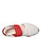 Hush Puppies/暇步士2018夏季专柜同款米白色牛皮革拼色坡跟女皮凉鞋HLM03BL8
