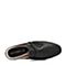 Hush Puppies/暇步士2018夏季新款专柜同款黑色牛皮金属大扣方跟女凉鞋穆勒鞋HBM05BH8OS
