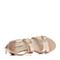 Hush Puppies/暇步士2018夏季专柜同款金色牛皮粗跟女皮凉鞋P1P01BL8OS