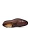 Hush Puppies/暇步士2018春季专柜同款棕色牛皮商务正装男皮鞋T1A02AM8