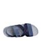 Hush Puppies/暇步士2018夏季专柜同款中蓝色织物坡跟女皮凉鞋01871BL8OS