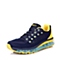 INNET跑步休闲 Cloud 系列蓝色/黄色网布气垫男运动鞋50101BM5