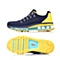 INNET跑步休闲 Cloud 系列蓝色/黄色网布气垫男运动鞋50101BM5