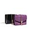 BELLE/商场同款紫色绒布链条流苏包23401CX8