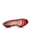 Joy&Peace/真美诗春季专柜同款女红色油蜡羊皮/红色网布女鞋ZQH35AU4