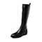 Joy&Peace/真美诗冬季专柜同款黑色时尚女靴ZNX44DG5