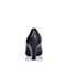 Joy&Peace/真美诗秋季专柜同款黑色小牛皮革女单鞋ZK701CQ5