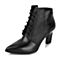 Joy&Peace/真美诗冬季专柜同款黑色时尚女靴ZB730DD5