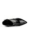 Joy&Peace/真美诗冬季专柜同款黑色牛皮女皮靴（皮里）ZZF33DD5