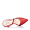 Joy&Peace/真美诗春季专柜同款红色时尚条纹细跟女凉鞋ZG116AH6