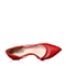 Joy&Peace/真美诗春季专柜同款红油皮山羊皮优雅尖头女单鞋ZH417AQ6