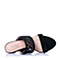 Joy&Peace/真美诗夏季专柜同款黑色羊皮/网布女鞋ZI216BT6