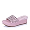 Joy&Peace/真美诗夏季专柜同款粉紫羊皮女鞋ZF303BT6