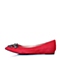 Joy&Peace/真美诗春季专柜同款红色羊皮女单鞋ZYB37AQ6