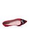 Joy&Peace/真美诗春季专柜同款红色羊皮女单鞋ZYB37AQ6