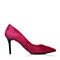Joy&Peace/真美诗秋季专柜同款暗红羊皮复古流线系列女单鞋ZJ829CQ6