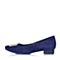Joy&Peace/真美诗秋季专柜同款兰紫羊皮女单鞋ZK306CQ6