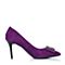 Joy&Peace/真美诗秋季专柜同款紫色羊绒皮女单鞋ZJ842CQ6