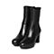 Joy&Peace/真美诗冬季专柜同款黑色时尚女皮靴ZW522DZ6