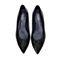 Joy&Peace/真美诗秋季专柜同款黑色羊皮尖头女浅口单鞋ZR114CQ6