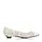 Joy&Peace/真美诗春季专柜同款白色牛皮女单鞋ZWQ24AQ6
