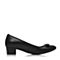 JoyPeace真美诗春季专柜同款黑色羊皮女单鞋ZTH13AQ6